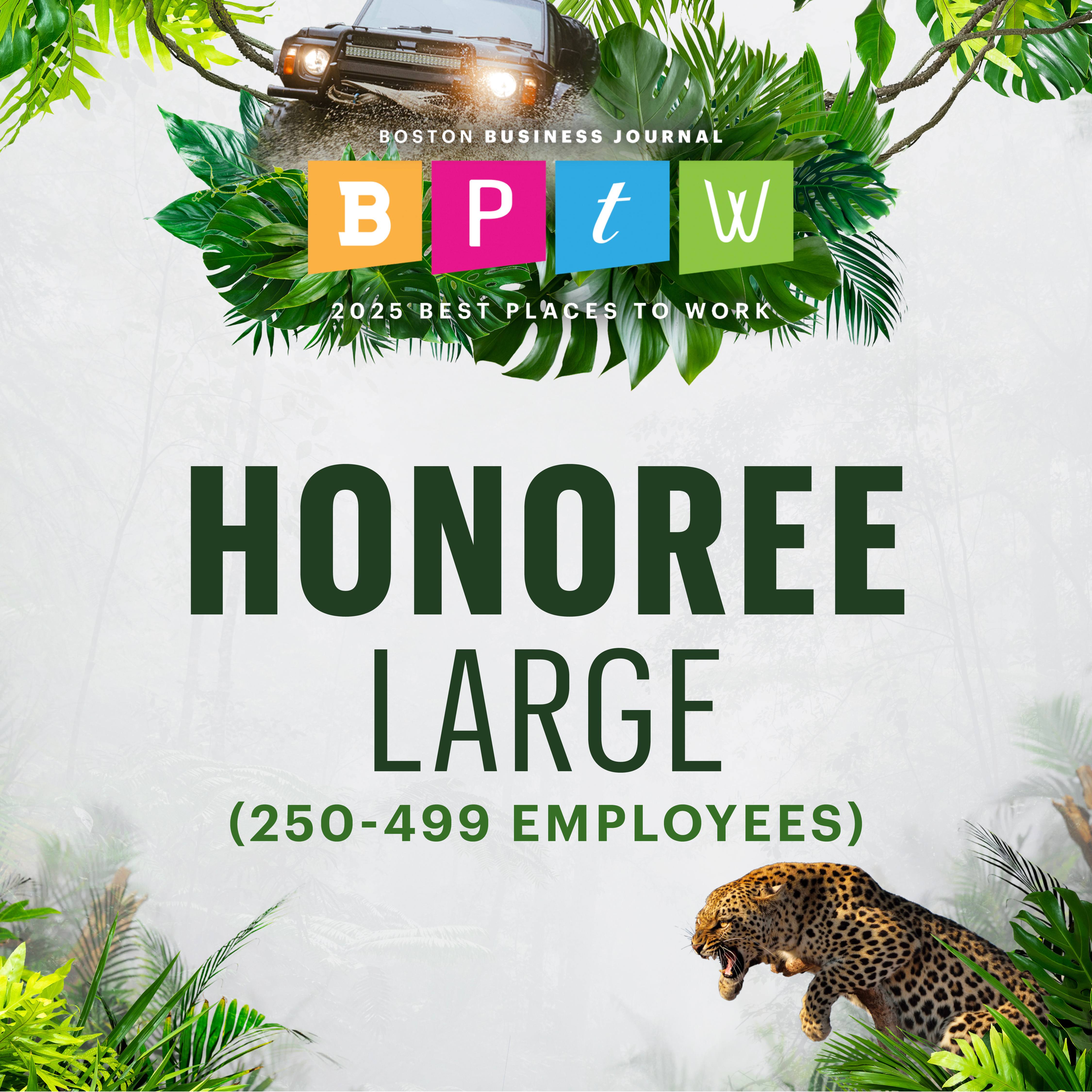 Boston Business Journal 2025 Best Places to Work in Massachusetts Honoree