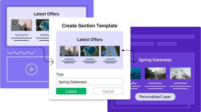 content management mobile illustration