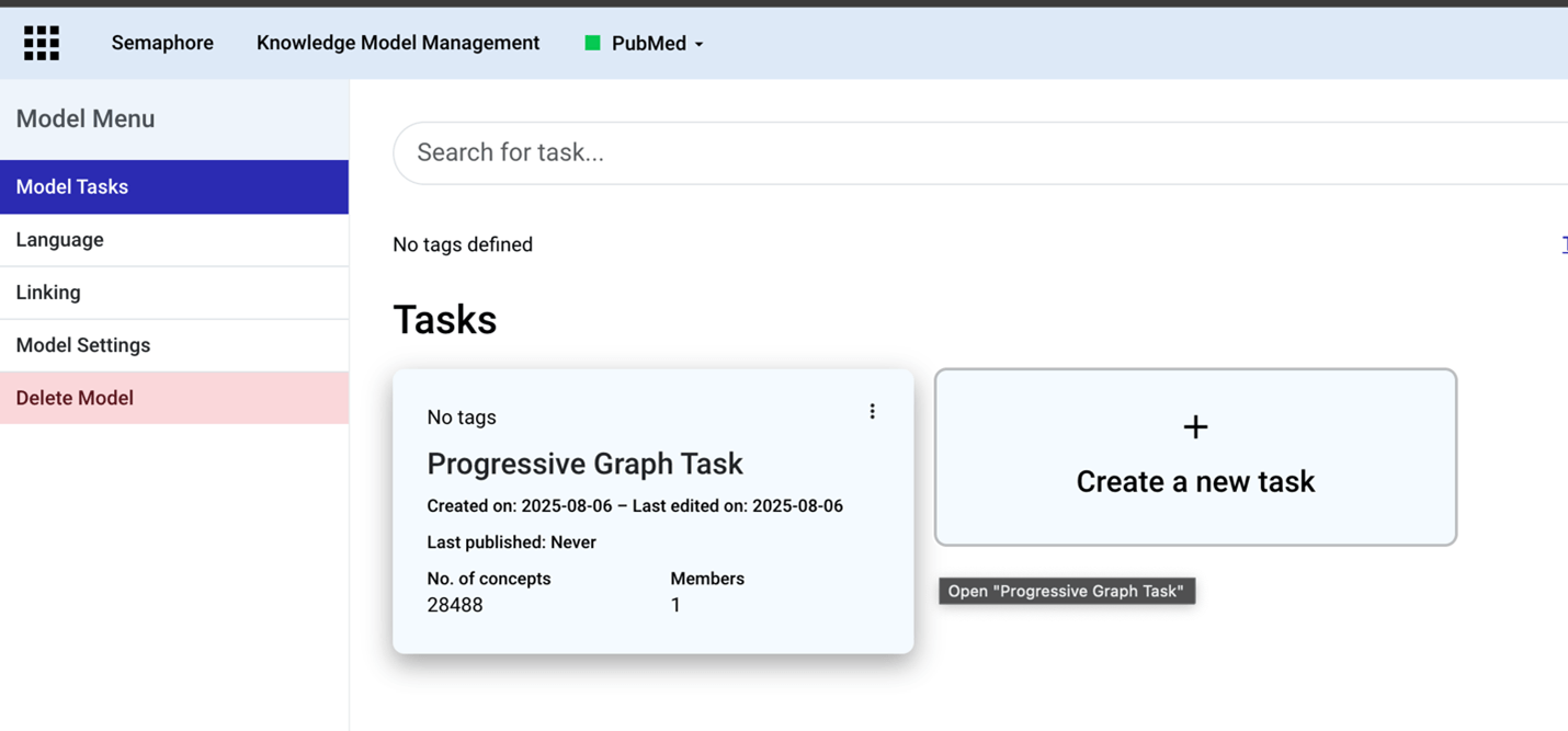 How to Create a Task in the Semaphore Knowledge Review Tool